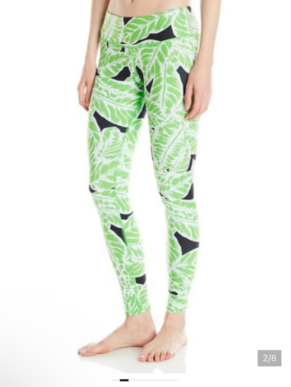 ALO Yoga Lime Leaf Print Leggings